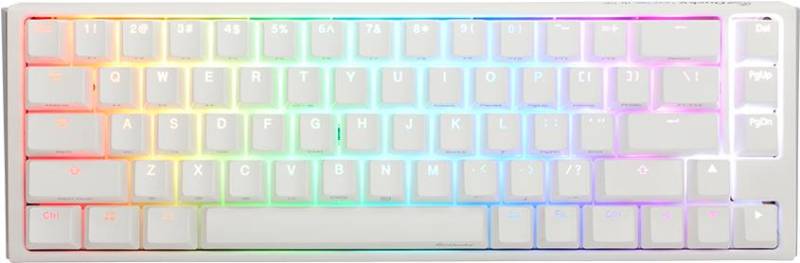 Ducky One 3 Classic Pure White SF Gaming Tastatur, RGB LED - MX-Brown (US) (DKON2167ST-BUSPDPWWWSC1) von Ducky