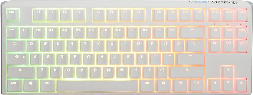 Ducky One 3 Classic Pure White TKL Gaming RGB LED - MX-Brown Tastatur USB Deutsch Weiß (DKON2187ST-BDEPDPWWWSC1) von Ducky