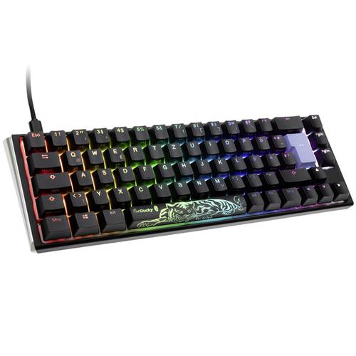 Ducky One 3 Classic USB Gaming-Tastatur Deutsch, QWERTZ Schwarz, Weiß Switch: Brown von Ducky