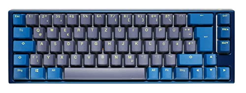 Ducky One 3 Daybreak - Mechanische Gaming Tastatur Deutsches Layout im SF-Format (65% Keyboard) mit Cherry MX Red Switches, Hot-Swap-fähig (Kailh-Sockeln) und RGB-Beleuchtung von Ducky