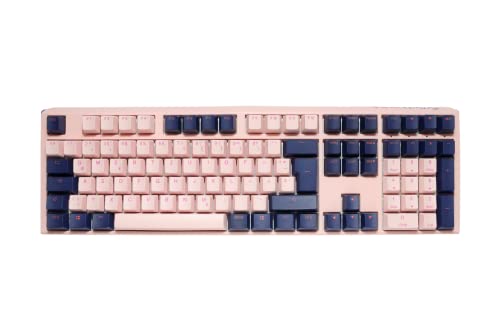 Ducky One 3 Fuji - Mechanische Gaming Tastatur Deutsches Layout im Fullsize-Format mit Cherry MX Blue Switches, Hot-Swap-fähig (Kailh-Sockeln) und Abnehmbares Kabel von Ducky