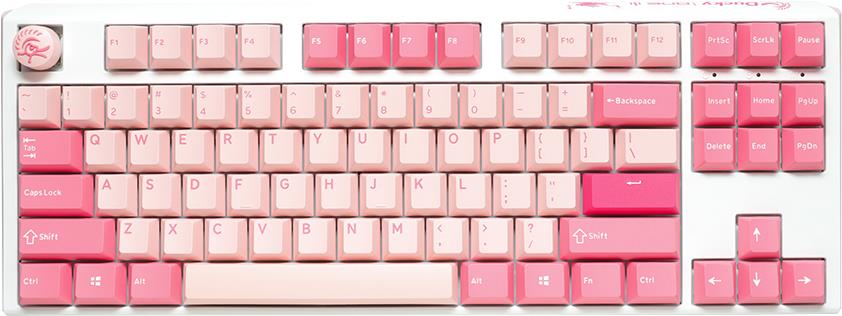 Ducky One 3 TKL Gossamer Pink Tastatur USB US Englisch Pink - Weiß (DKON2187-EUSPDGOWWPC2) von Ducky