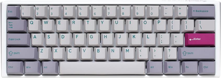 Ducky One 3 Mini - Mini - Kabelgebunden - USB - Mechanischer Switch - RGB-LED - Grau (DKON2161ST-PDEPDMIWHHC2) von Ducky