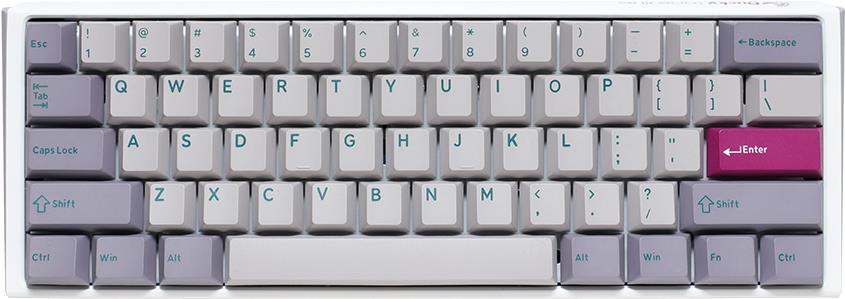 Ducky One 3 Mini Tastatur USB US Englisch Grau (DKON2161ST-BUSPDMIWHHC2) von Ducky