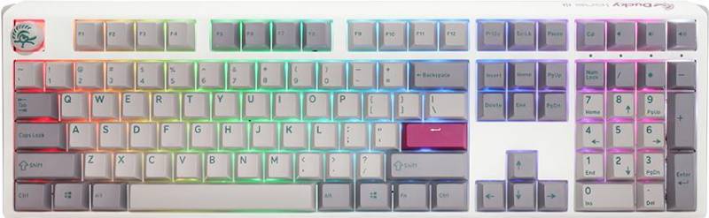 Ducky One 3 - Volle Größe (100%) - Kabelgebunden - USB - Mechanischer Switch - RGB-LED - Grau (DKON2108ST-RUSPDMIWHHC2) von Ducky