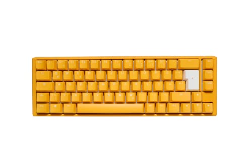 Ducky One 3 Yellow - Mechanische Gaming Tastatur Deutsches Layout im SF-Format (65% Keyboard) mit Cherry MX Black Switches, Hot-Swap-fähig (Kailh-Sockeln) und RGB-Beleuchtung von Ducky