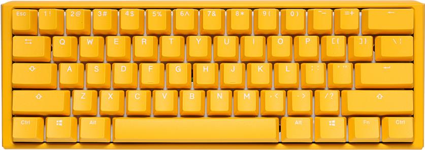 Ducky One 3 Yellow Mini Gaming Tastatur, RGB LED - MX-Clear (DKON2161ST-WDEPDYDYYYC1) von Ducky