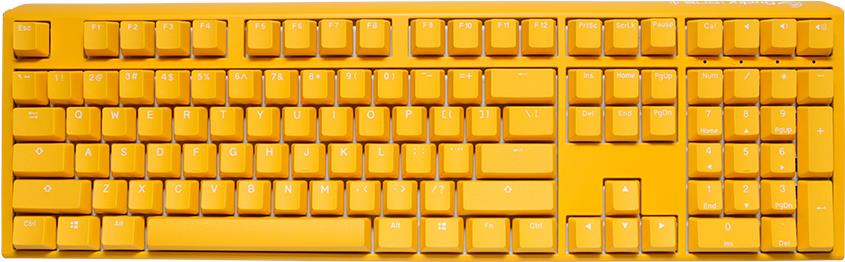 Ducky One 3 Yellow Mini Gaming Tastatur, RGB LED - MX-Clear (US) (DKON2161ST-WUSPDYDYYYC1) von Ducky