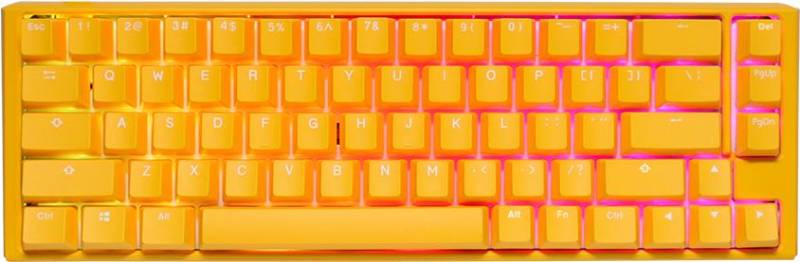 Ducky One 3 Yellow SF Gaming Tastatur, RGB LED - MX-Silent-Red (US) (DKON2167ST-SUSPDYDYYYC1) von Ducky