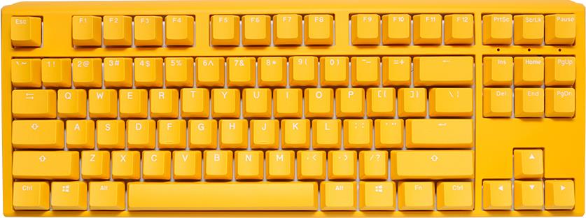 Ducky One 3 Yellow TKL Gaming Tastatur, RGB LED - MX-Red (DKON2187ST-RDEPDYDYYYC1) von Ducky