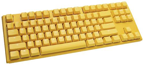 Ducky One 3 Yellow TKL Kabelgebunden Gaming-Tastatur, Tastatur Deutsch, QWERTZ Gelb von Ducky