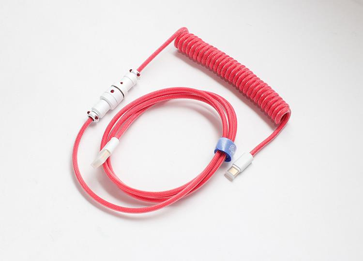 Ducky Premicord USB Kabel 1,8 m USB A USB C Pink (DKCC-FRCNC1) von Ducky