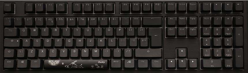 Ducky Shine 7 PBT Gaming Tastatur, MX-Red, RGB LED - blackout (DKSH1808ST-RDEPDAAT2) von Ducky