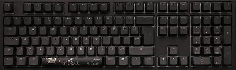DuckyChannel Ducky Shine 7 - Blackout Edition - Tastatur - Hintergrundbeleuchtung - USB - QWERTZ - Deutsch - Tastenschalter: CHERRY MX (DKSH1808ST-RDEPDAAT2) von Ducky
