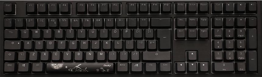 Ducky Shine 7 Tastatur USB Deutsch Schwarz (DKSH1808ST-BDEPDAAT2) von Ducky