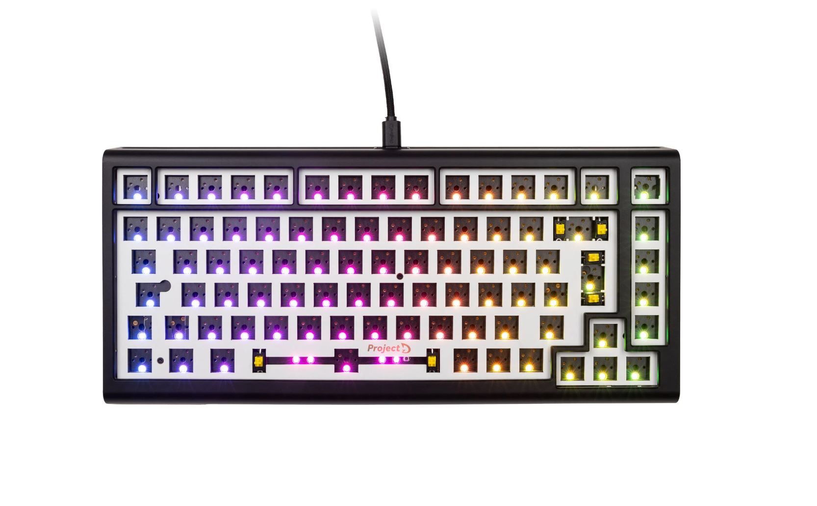 Ducky Tinker 75 Barebone Gaming-Tastatur RGB - schwarz ISO-DE - 75% Gaming-Tastatur von Ducky - Hot-Swap-fähig - Barebone-Variante ohne Switches und Keycaps - ISO-Layout - RGB-Beleuchtung - Gasket-Mounted - Gehäuse aus ABS-Kunststoff - Baseplate aus FR-4 (PKTI2383IST-ISO01) Ducky Tinker 75 Barebone Gaming-Tastatur RGB - schwarz ISO-DE - 75% Gaming-Tastatur von Ducky - Hot-Swap-fähig - Barebone-Variante ohne Switches und Keycaps - ISO-Layout - RGB-Beleuchtung - Gasket-Mounted - Gehäuse aus ABS-Kunststoff - Baseplate aus FR-4 (PKTI2383IST-ISO01) von Ducky