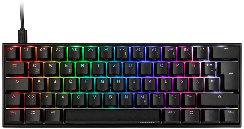 Mecha Mini MX-Black (DE) Gaming Tastatur schwarz von Ducky