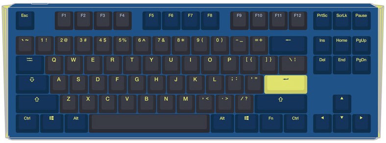 One 3 Daybreak TKL MX-Red (DE) Gaming Tastatur blau von Ducky