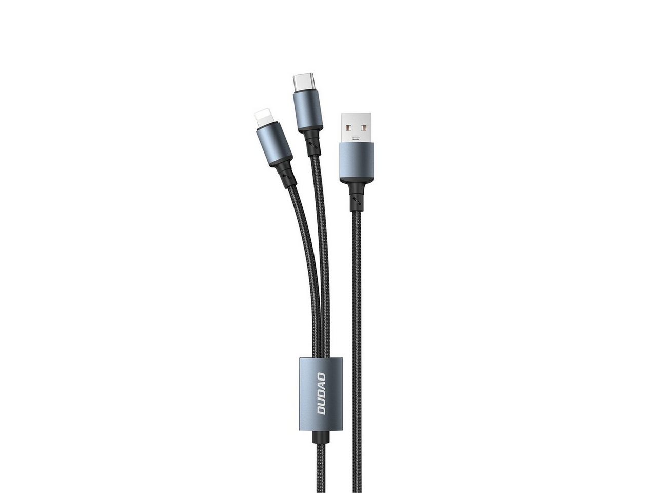 Dudao 2in1 USB-Kabel zum Laden von USB-A - USB-C / iPhone 6A 1,2 m schwarz Smartphone-Kabel von Dudao
