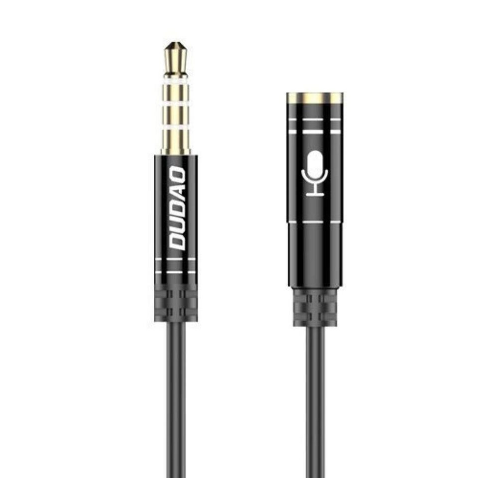 Dudao 4-poliges Kabel AUX Verlängerungskabel für Kopfhörer + Mikrofon 3,5 mm Verlängerungskabel von Dudao