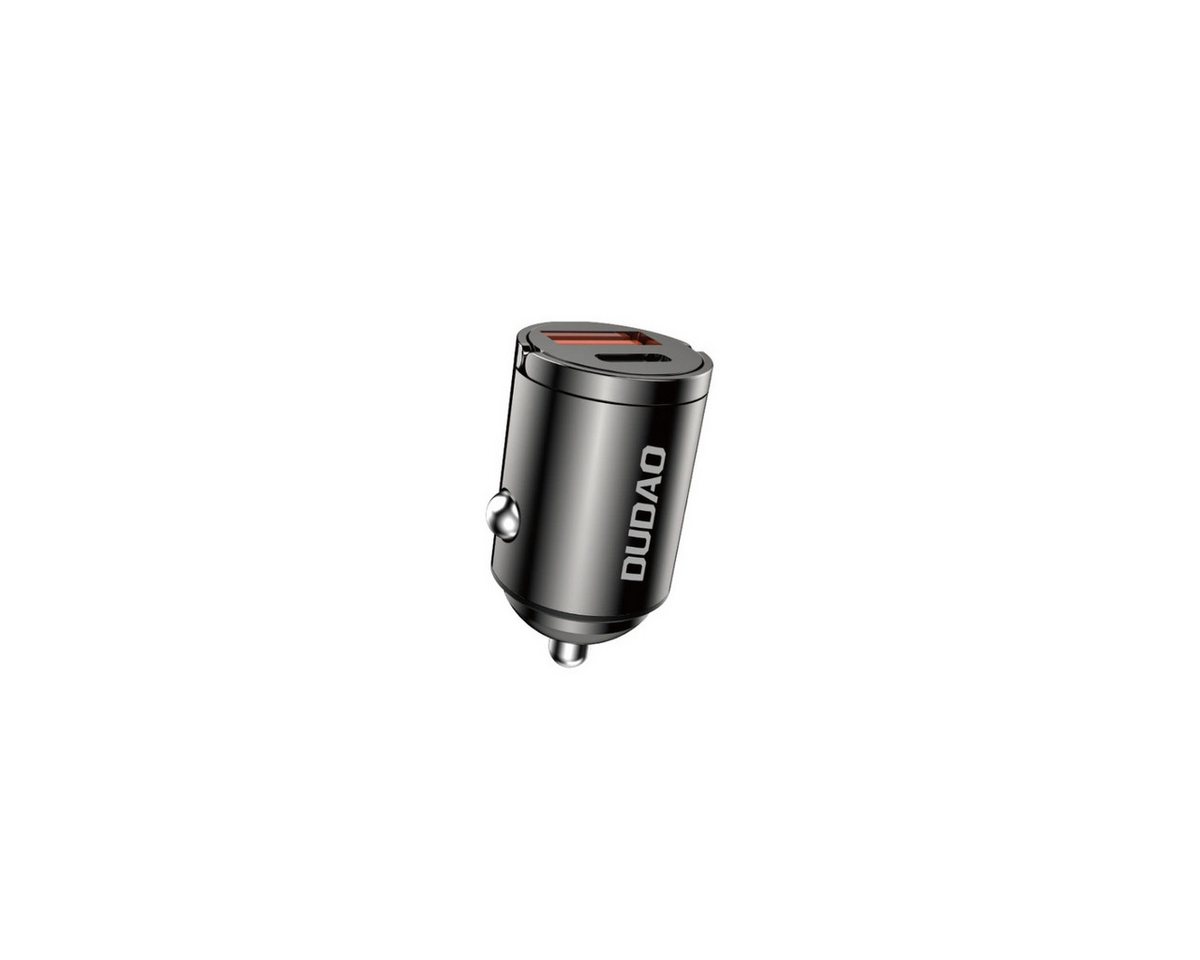 Dudao Dudao R3MAX 48W QC PD Mini-Autoladegerät - Schwarz USB-Ladegerät (3000 mA, Einzelgerät, Einzelgerät, Power Delivery (PD), Quick Charge (QC), Kompakte Bauform) von Dudao