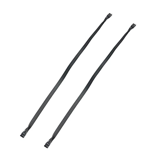 Duendhd 2 StüCk Motherboard HD Audio 9Pin Stecker Buchse VerläNgerung Kabel für PC DIY Schwarz, 50CM Duendhd 2 StüCk Motherboard HD Audio 9Pin Stecker Buchse VerläNgerung Kabel für PC DIY Schwarz, 50CM von Duendhd
