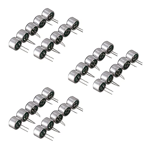 Duendhd 30 Stück 9,7 mm x 7 mm 2-polige Mikrofon-Kapsel, Elektret-Kondensator, Miniphone Duendhd 30 Stück 9,7 mm x 7 mm 2-polige Mikrofon-Kapsel, Elektret-Kondensator, Miniphone von Duendhd