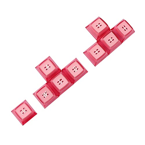 Duendhd EMA WASD Richtungspfeiltasten Tastenkappe Hintergrundbeleuchtung Tastenkappen für Cherry MX Switches Mechanische Tastatur Tastenkappe,Rosa von Duendhd