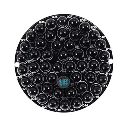 Duendhd IR Infrarot LED Platine 940nm 48 Stueck IR unsichtbar bei Nacht Keine Belichtung Lichtplatine Fuer IR Illuminator CCTV Zubehoer von Duendhd