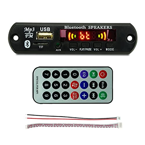 Duendhd USB MP3 Modul Bluetooth 12V MP3 WMA Decoder Board Audio Modul FM AUX USB TF Radio für Remote Musik Lautsprecher von Duendhd