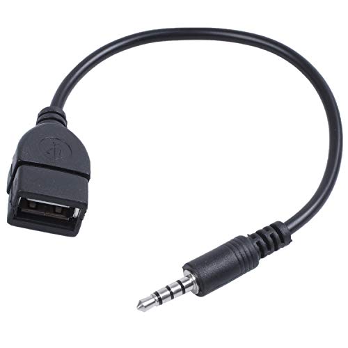USB AUX 3,5mm für Audio Daten Ladekabel schwarz von Duendhd
