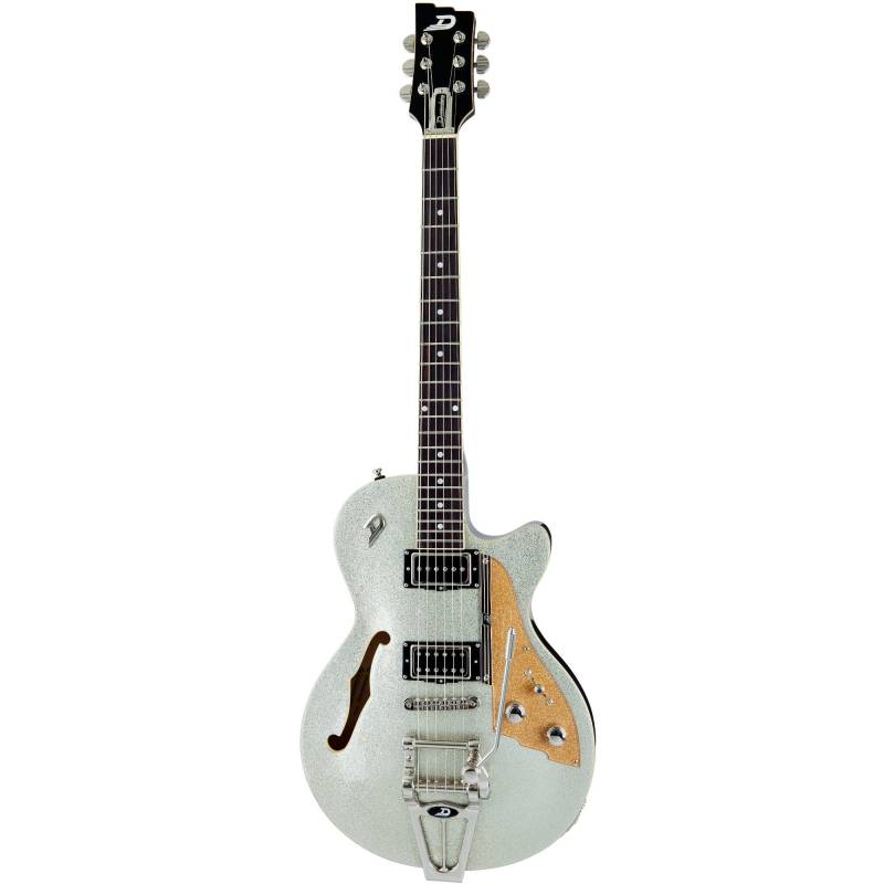 Duesenberg Starplayer TV Silver Sparkle Semi-Acoustic Guitar with Case von Duesenberg