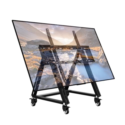 Duiliuu TV Ständer,Fernsehständer mit Rollen,Bodenständer TV Wagen für 26-65 Zoll TV,Höhenverstellbar Tv Ständer Rollbar,mobilertv-standfüße, 36°-68° Einstellbar,Max 50KG,Max Vesa 600x500 Duiliuu TV Ständer,Fernsehständer mit Rollen,Bodenständer TV Wagen für 26-65 Zoll TV,Höhenverstellbar Tv Ständer Rollbar,mobilertv-standfüße, 36°-68° Einstellbar,Max 50KG,Max Vesa 600x500 von Duiliuu