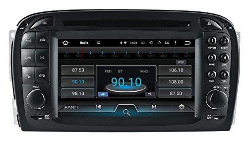 Duleutgnu 6.2 Zoll Android 13.0 Auto Radio DVD Player für SL R230 SL500 mit GPS Navigation BT FM AM RDS Stereo Bose Sound Lenkradfernbedienung Canbus WiFi (Radio+DAB) von Duleutgnu