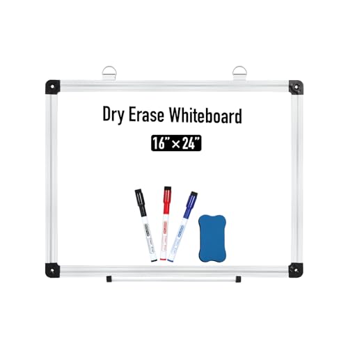 DumanAsen Magnetisches Whiteboard, trocken abwischbar Magnettafel, Aluminiumrahmen, Memoboard für Wohnung, Büro, Küche und Schule, 60cm x 40cm von DumanAsen