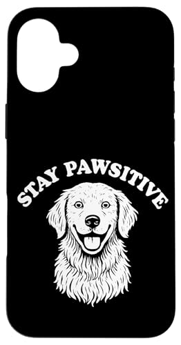 Bleiben Sie pawsitiv lustig Golden Retriever Hülle für iPhone 16 Plus Bleiben Sie pawsitiv lustig Golden Retriever Hülle für iPhone 16 Plus von Dumme Kleidung