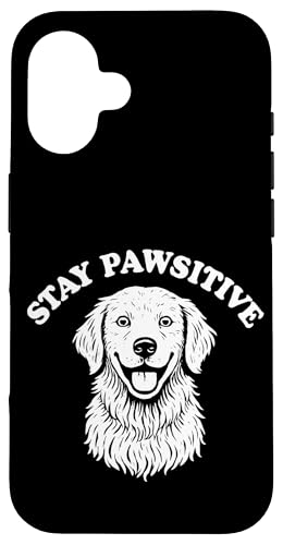 Bleiben Sie pawsitiv lustig Golden Retriever Hülle für iPhone 16 Bleiben Sie pawsitiv lustig Golden Retriever Hülle für iPhone 16 von Dumme Kleidung