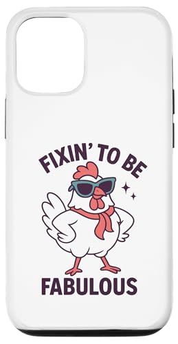 Fixin ', um fabelhaftes lustiges Huhn zu sein Hülle für iPhone 12/12 Pro Fixin ', um fabelhaftes lustiges Huhn zu sein Hülle für iPhone 12/12 Pro von Dumme Kleidung