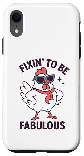 Fixin ', um fabelhaftes lustiges Huhn zu sein Hülle für iPhone XR Fixin ', um fabelhaftes lustiges Huhn zu sein Hülle für iPhone XR von Dumme Kleidung
