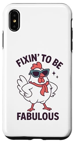 Fixin ', um fabelhaftes lustiges Huhn zu sein Hülle für iPhone XS Max Fixin ', um fabelhaftes lustiges Huhn zu sein Hülle für iPhone XS Max von Dumme Kleidung