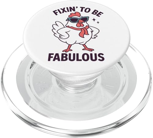 Fixin ', um fabelhaftes lustiges Huhn zu sein PopSockets PopGrip für MagSafe Fixin ', um fabelhaftes lustiges Huhn zu sein PopSockets PopGrip für MagSafe von Dumme Kleidung