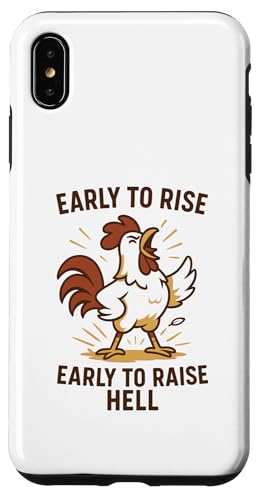 Früh auferstehen, früh, um die Hölle lustiges Huhn zu heben Hülle für iPhone XS Max Früh auferstehen, früh, um die Hölle lustiges Huhn zu heben Hülle für iPhone XS Max von Dumme Kleidung