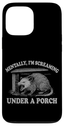Geistig schreie ich unter einer Veranda lustigem Opossum Hülle für iPhone 13 Pro Max Geistig schreie ich unter einer Veranda lustigem Opossum Hülle für iPhone 13 Pro Max von Dumme Kleidung