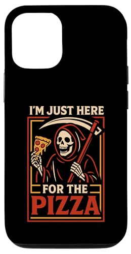 Ich bin nur hier für die pizza lustige Sensenmut Reaper Hülle für iPhone 12/12 Pro Ich bin nur hier für die pizza lustige Sensenmut Reaper Hülle für iPhone 12/12 Pro von Dumme Kleidung