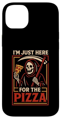 Ich bin nur hier für die pizza lustige Sensenmut Reaper Hülle für iPhone 14 Plus Ich bin nur hier für die pizza lustige Sensenmut Reaper Hülle für iPhone 14 Plus von Dumme Kleidung