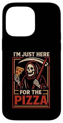 Ich bin nur hier für die pizza lustige Sensenmut Reaper Hülle für iPhone 14 Pro Max Ich bin nur hier für die pizza lustige Sensenmut Reaper Hülle für iPhone 14 Pro Max von Dumme Kleidung