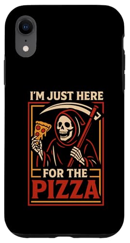 Ich bin nur hier für die pizza lustige Sensenmut Reaper Hülle für iPhone XR Ich bin nur hier für die pizza lustige Sensenmut Reaper Hülle für iPhone XR von Dumme Kleidung