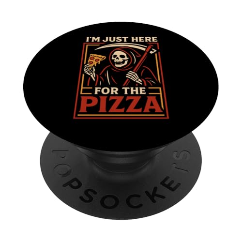 Ich bin nur hier für die pizza lustige Sensenmut Reaper PopSockets Klebender PopGrip Ich bin nur hier für die pizza lustige Sensenmut Reaper PopSockets Klebender PopGrip von Dumme Kleidung