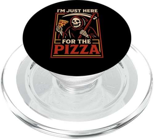 Ich bin nur hier für die pizza lustige Sensenmut Reaper PopSockets PopGrip für MagSafe Ich bin nur hier für die pizza lustige Sensenmut Reaper PopSockets PopGrip für MagSafe von Dumme Kleidung