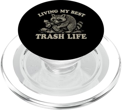 Leben mein bestes Müllleben Waschbär PopSockets PopGrip für MagSafe Leben mein bestes Müllleben Waschbär PopSockets PopGrip für MagSafe von Dumme Kleidung